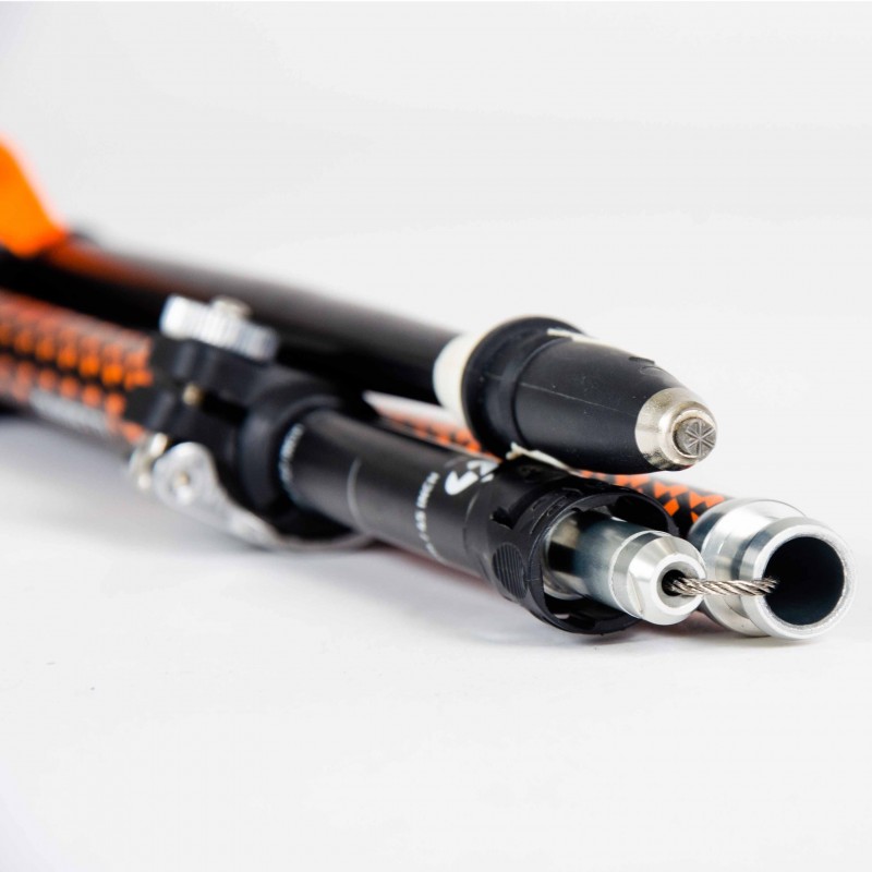 Bâton de randonnée Guidetti Flashlock Ambre alu-carbone
