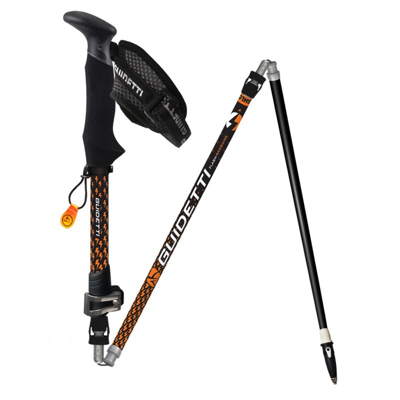 Bâton de randonnée Guidetti Flashlock Ambre alu-carbone