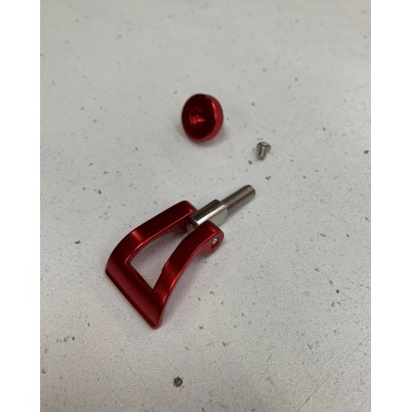 Clapet et écrou Easylock rouge pour bâton de randonnée Guidetti