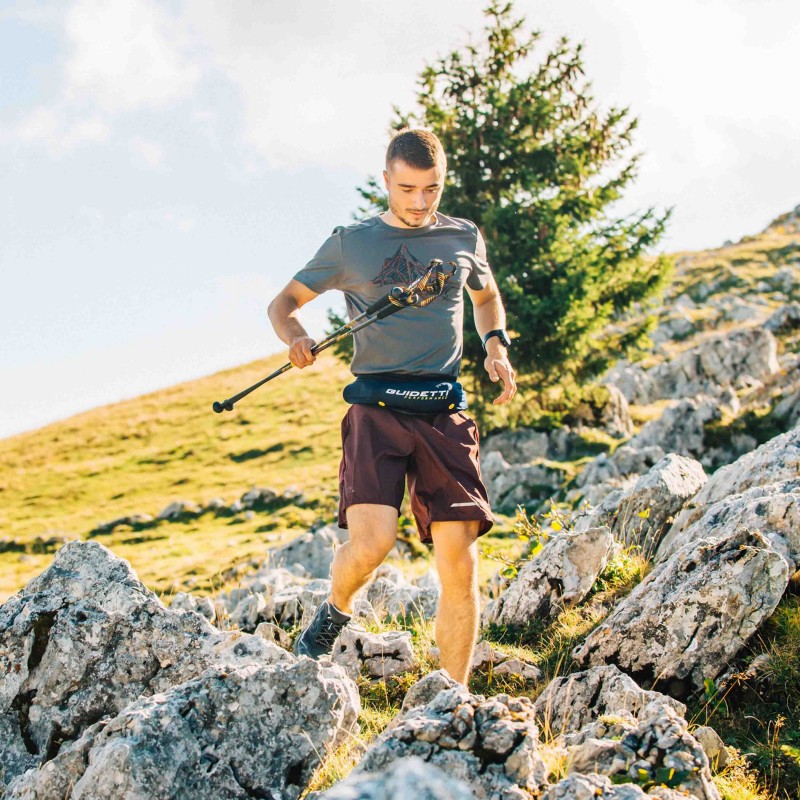 One-section trail running poles Guidetti Plume