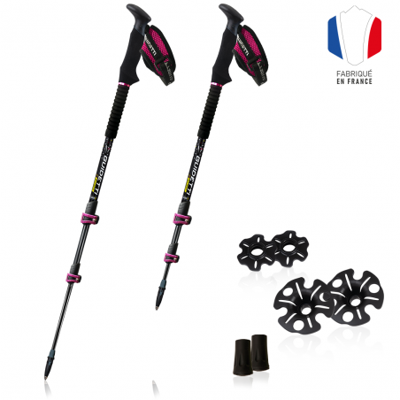 Hiking poles Guidetti BLight alu-carbon Rubis Hiking poles Guidetti BLight alu-carbon Rubis