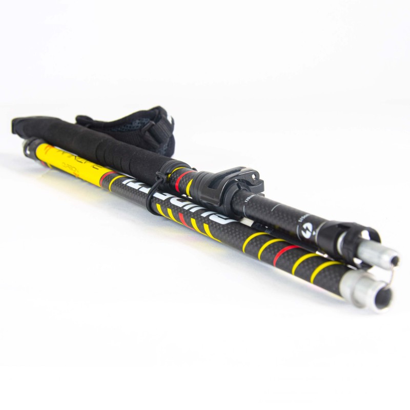 Collapsible and adjustable trail running poles Guidetti Platinium Flexo