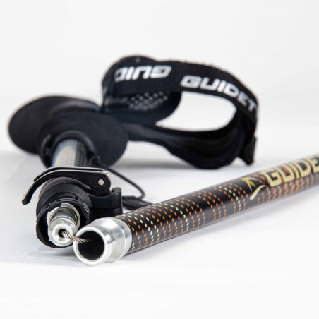 Folding hiking poles Guidetti Flashlock Ambre alu carbon Folding hiking poles Guidetti Flashlock Ambre alu carbon