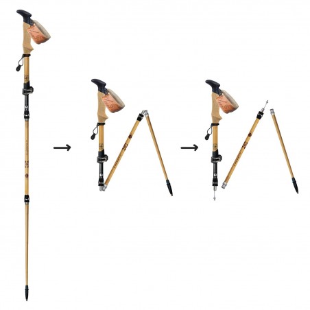 Flashlock Terre de Trek Folding hiking poles Guidetti Flashlock Terre de Trek Folding hiking poles Guidetti