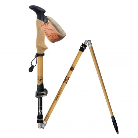 Bâton de randonnée pliable Guidetti Flashlock Terre de Trek Bâton de randonnée pliable Guidetti Flashlock Terre de Trek