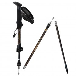 Bâton de randonnée pliable et démontable Guidetti Flashlock Ambre