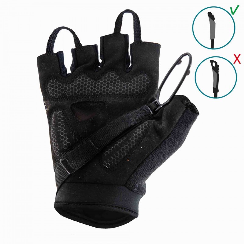 Detachable fingerless mitts Viper + for nordic walking poles Guidetti