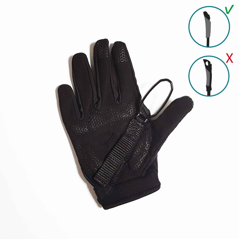 Gants détachables Viper+ pour bâtons de marche nordique Guidetti