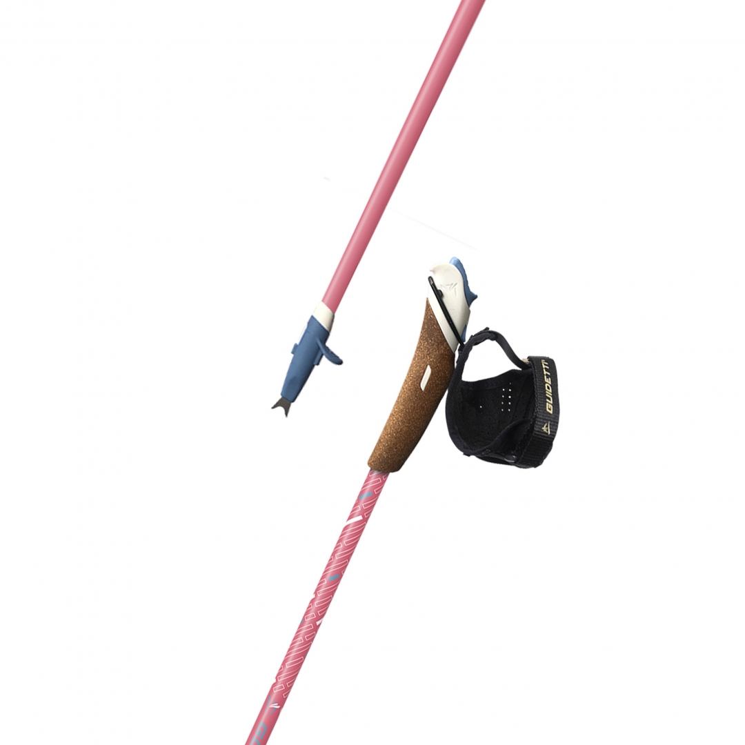 Bâton de marche nordique rose pastel Bâton de marche nordique rose pastel