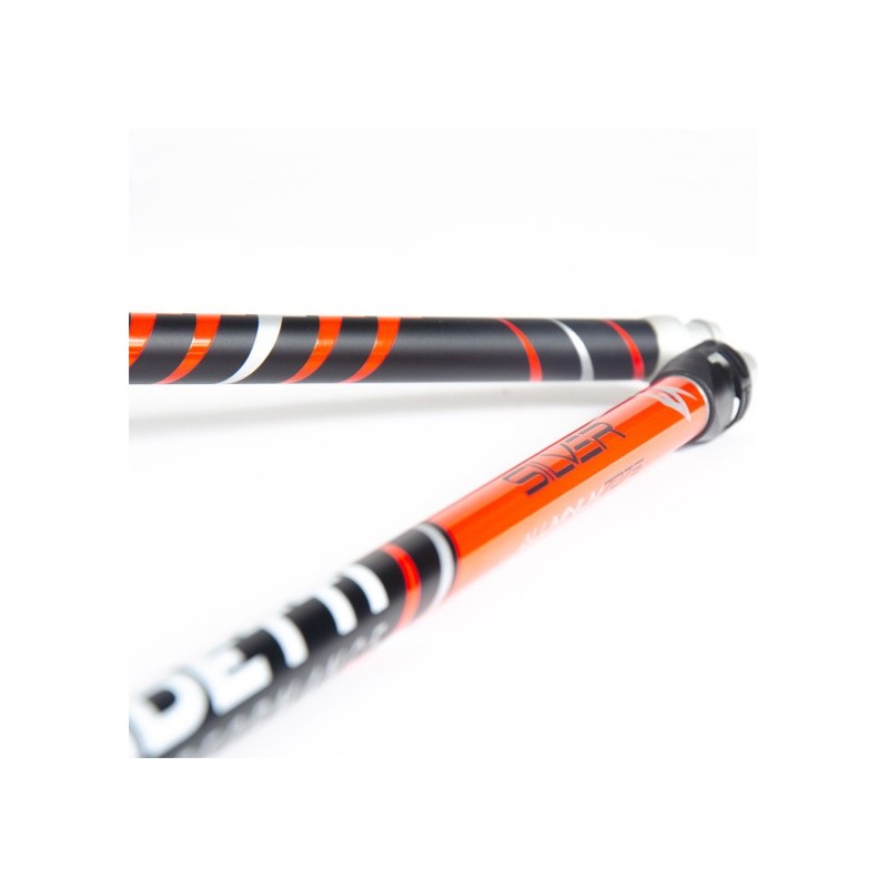 Aluminium collapsible trail running poles Guidetti Silver Néo