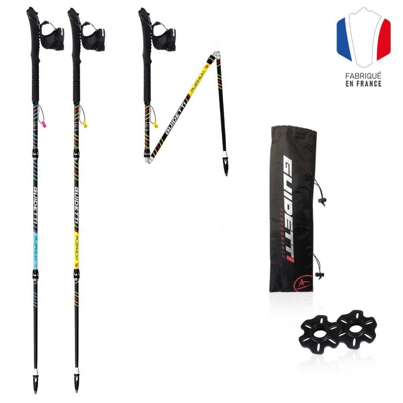 Collapsible trail running poles Guidetti Platinium Néo