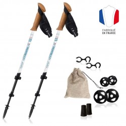 Bâton de randonnée télescopique fabriqué en france