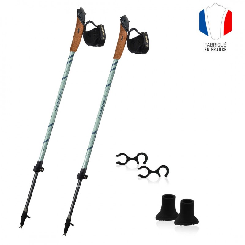 Bâton de marche nordique carbone avec brins Guidetti Sport