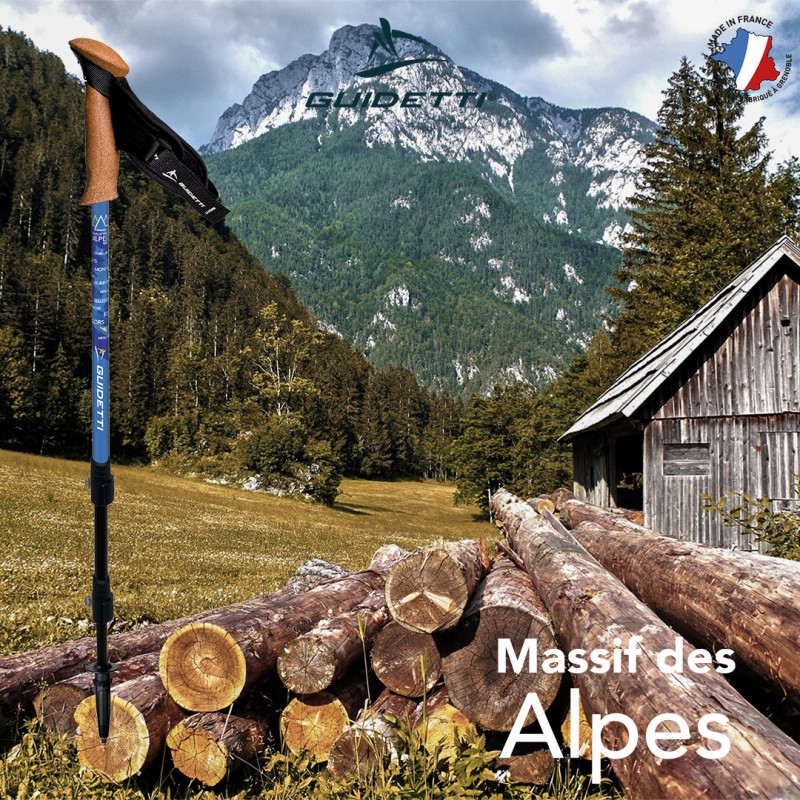 Bâton de randonnée Guidetti Massif des Alpes