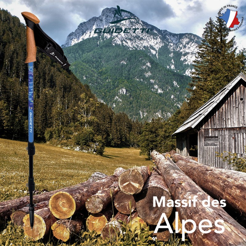 Bâton de randonnée Guidetti Massif des Alpes