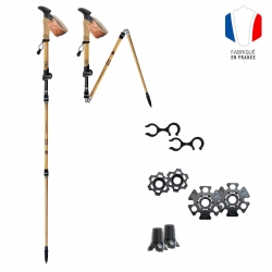 Bâton de randonnée en carbone fabriqué en france