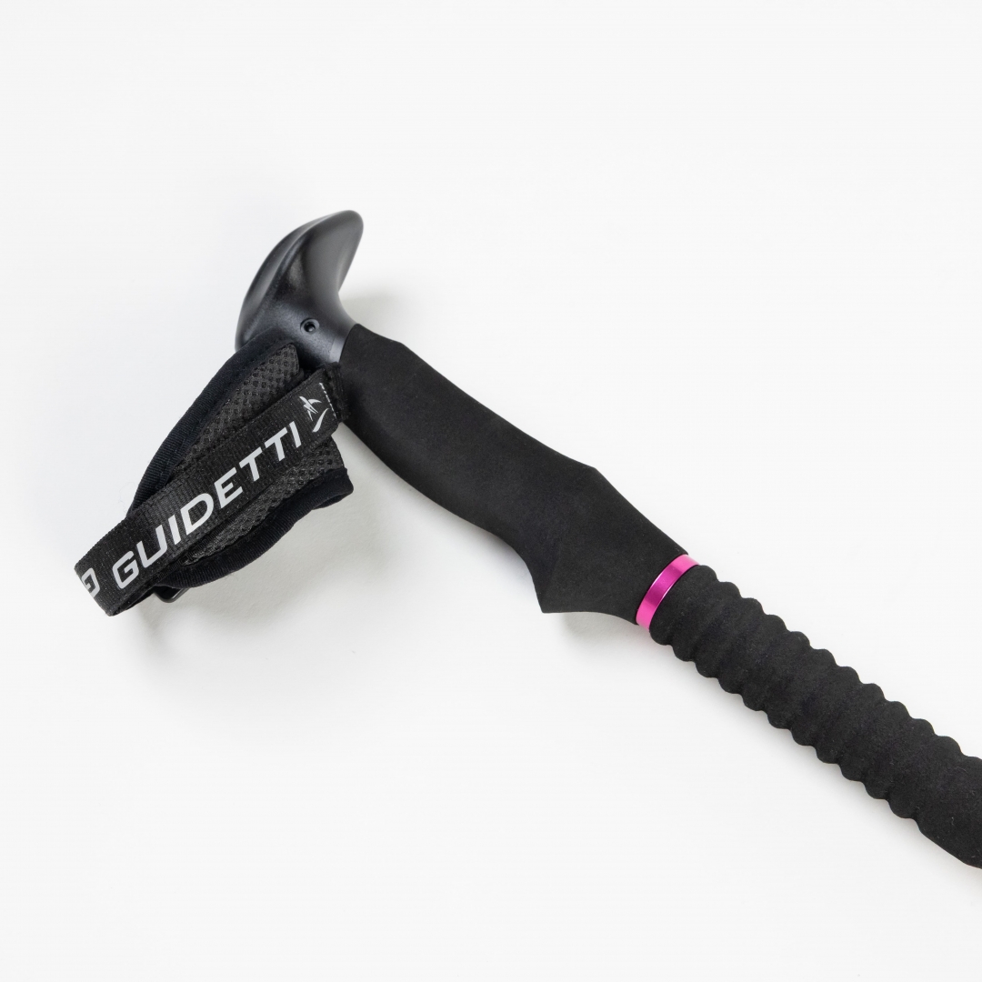 poignée soignée du baton de randonnée