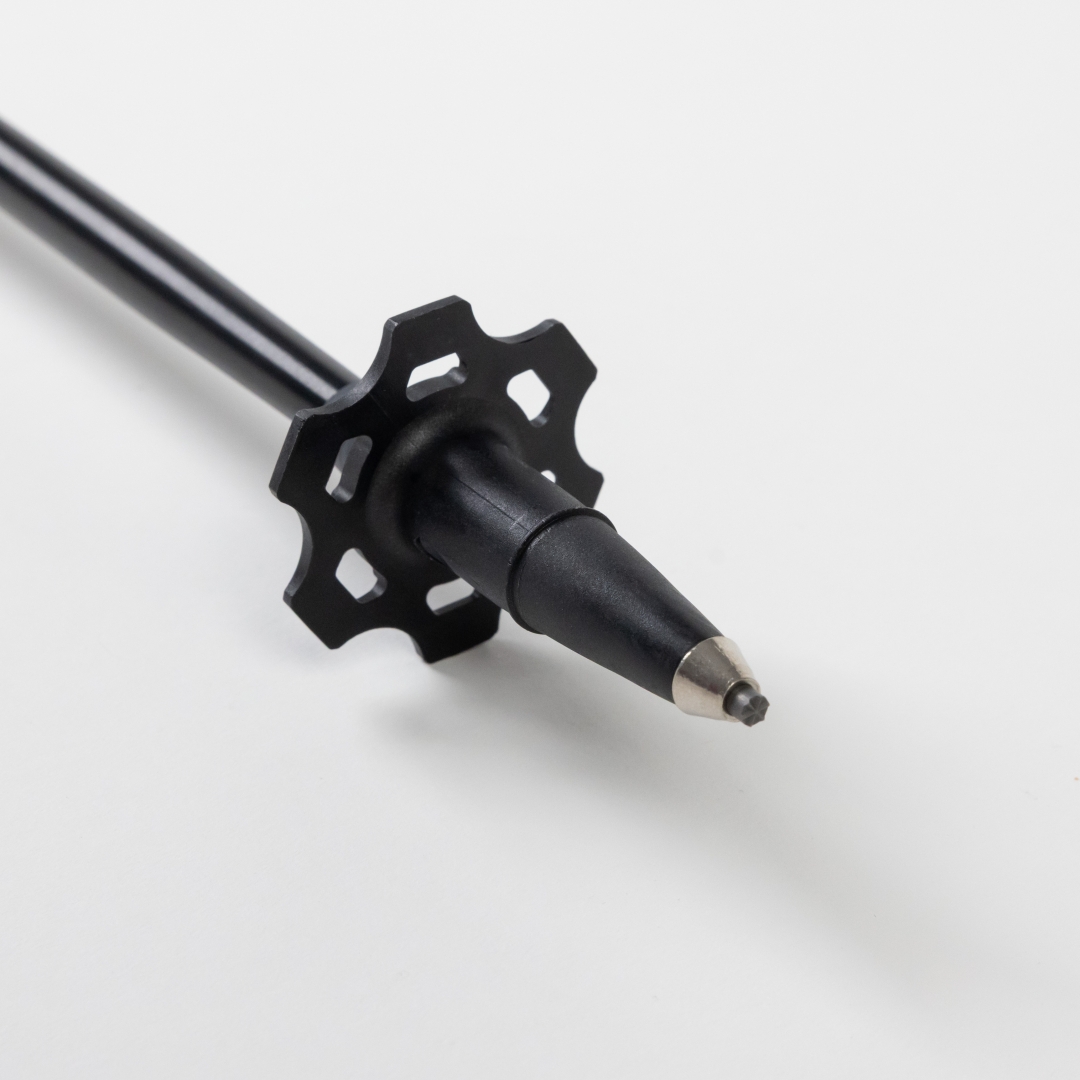 pointe de bâton de randonnée avec rondelle été