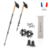 Bâton de randonnée en carbone aluminium avec ses accessoires