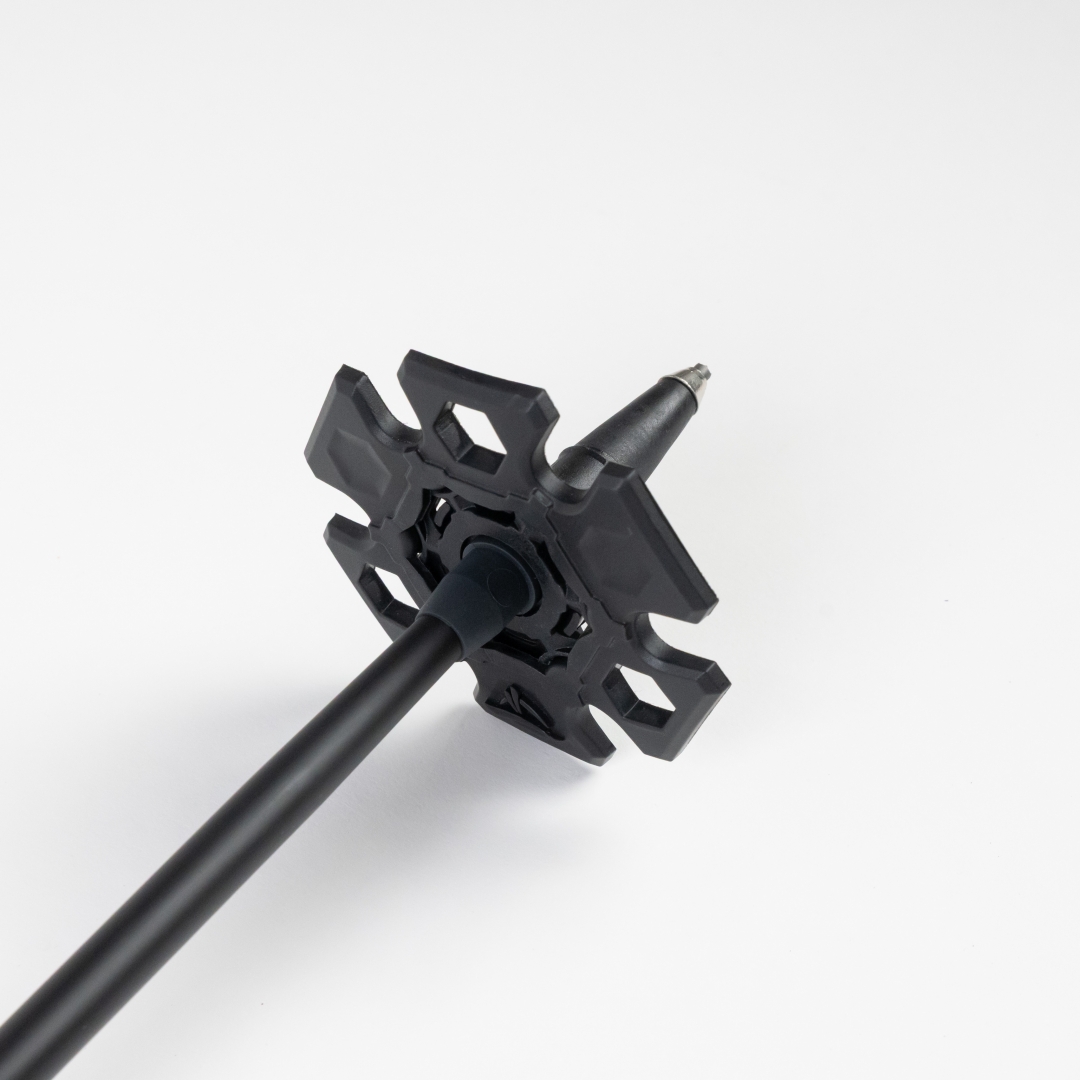 pointe du baton avec sa rondelle hiver snowflex pour une accroche optimale