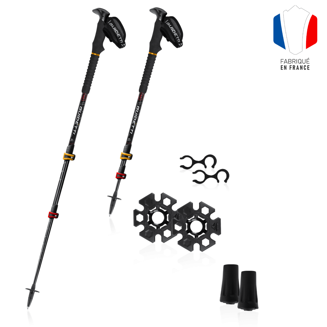 Bâton de randonnée telescopique Aluminium