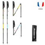 Bâton de trail carbone pliable fabriqué en France - Guidetti sport