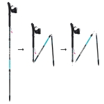Bâtons de trail carbone pliable 3 brins - Guidetti Sport