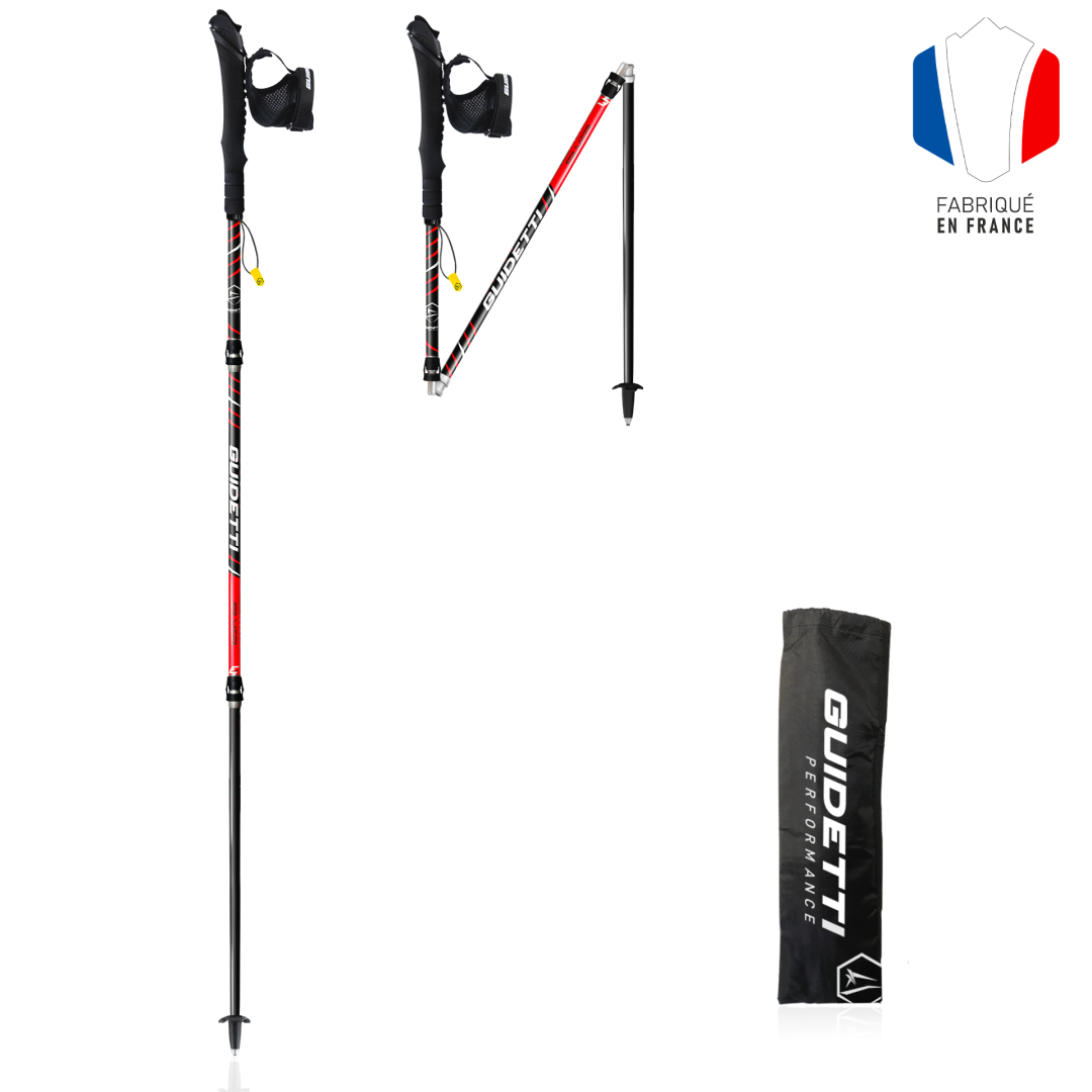 bâtons de trail avec sa housse