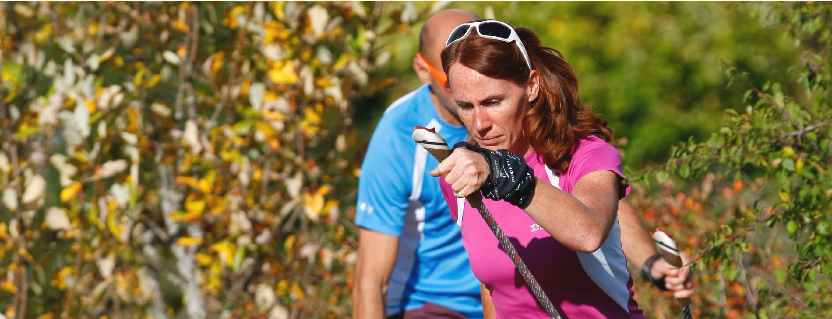 Marche nordique en extérieur