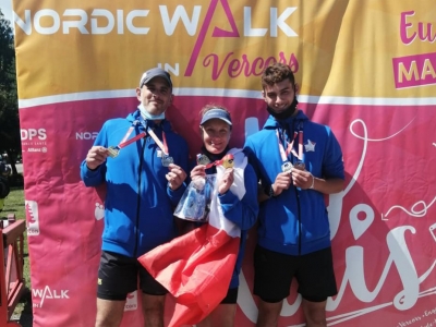 Nordic walking, a family affair for the Dos Santos