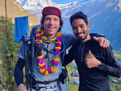 Mickaël Morillon takes 3rd place on the Annapurna Mandala Trail in Nepal